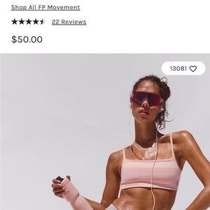 NWOT FP Movement Tighten Up Pastel Peach combo reversible